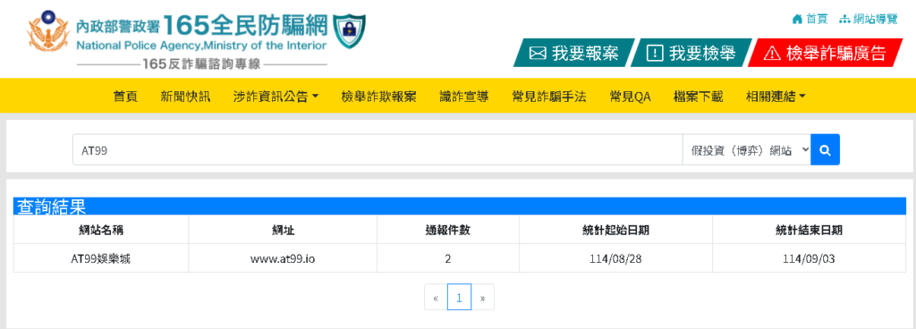 AT99娛樂城為詐騙網站
